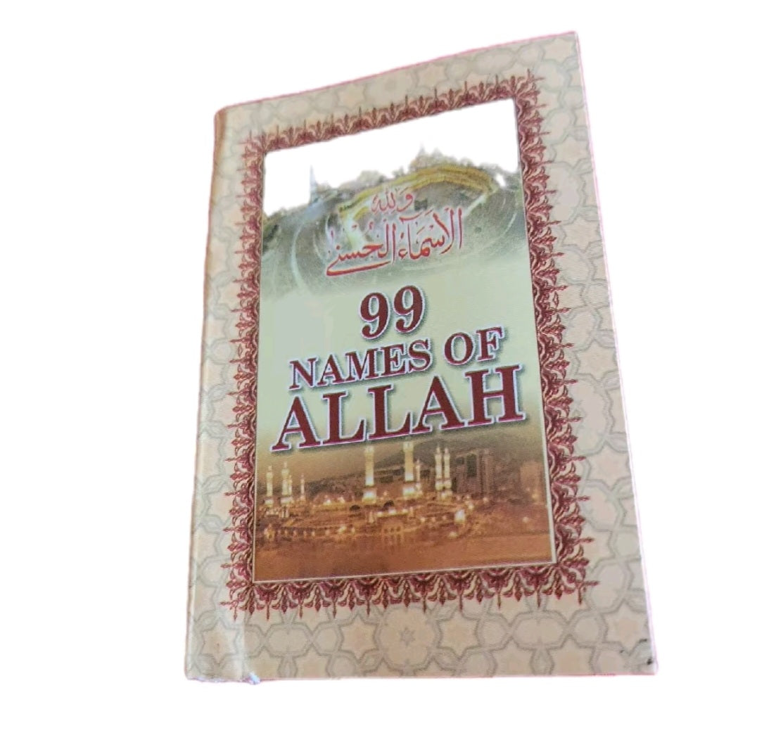 99 Names of Allah in Arabic with English Transliteration and meaning Convenient Take Along Pocket Size Book. Learn to call upon Allah by his most beautiful names